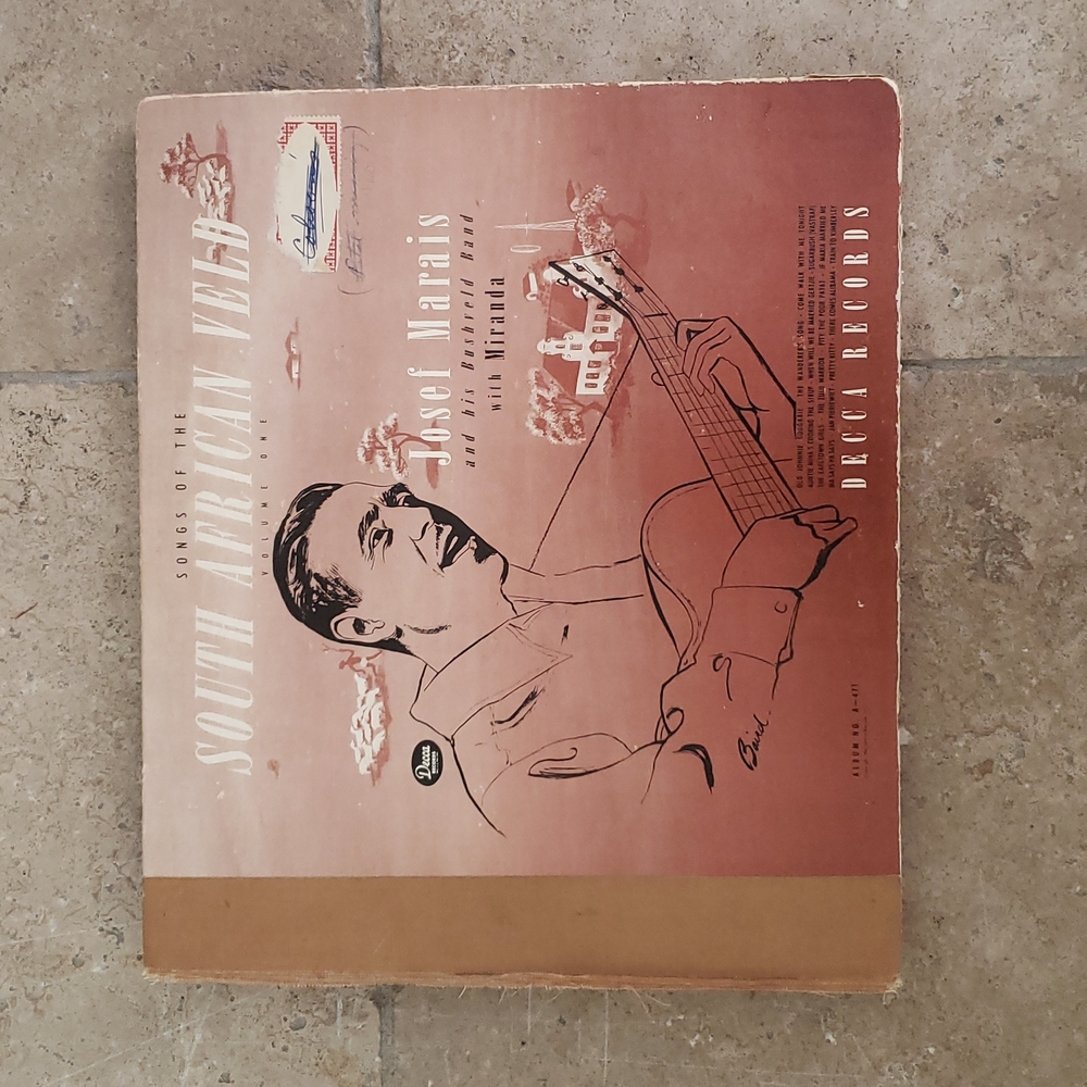 Set of 6 Records. Decca Records. South African Veld. Josef Marais.